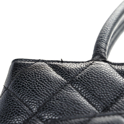 Chanel Caviar Quilted Medallion Tote Black 9 of 12