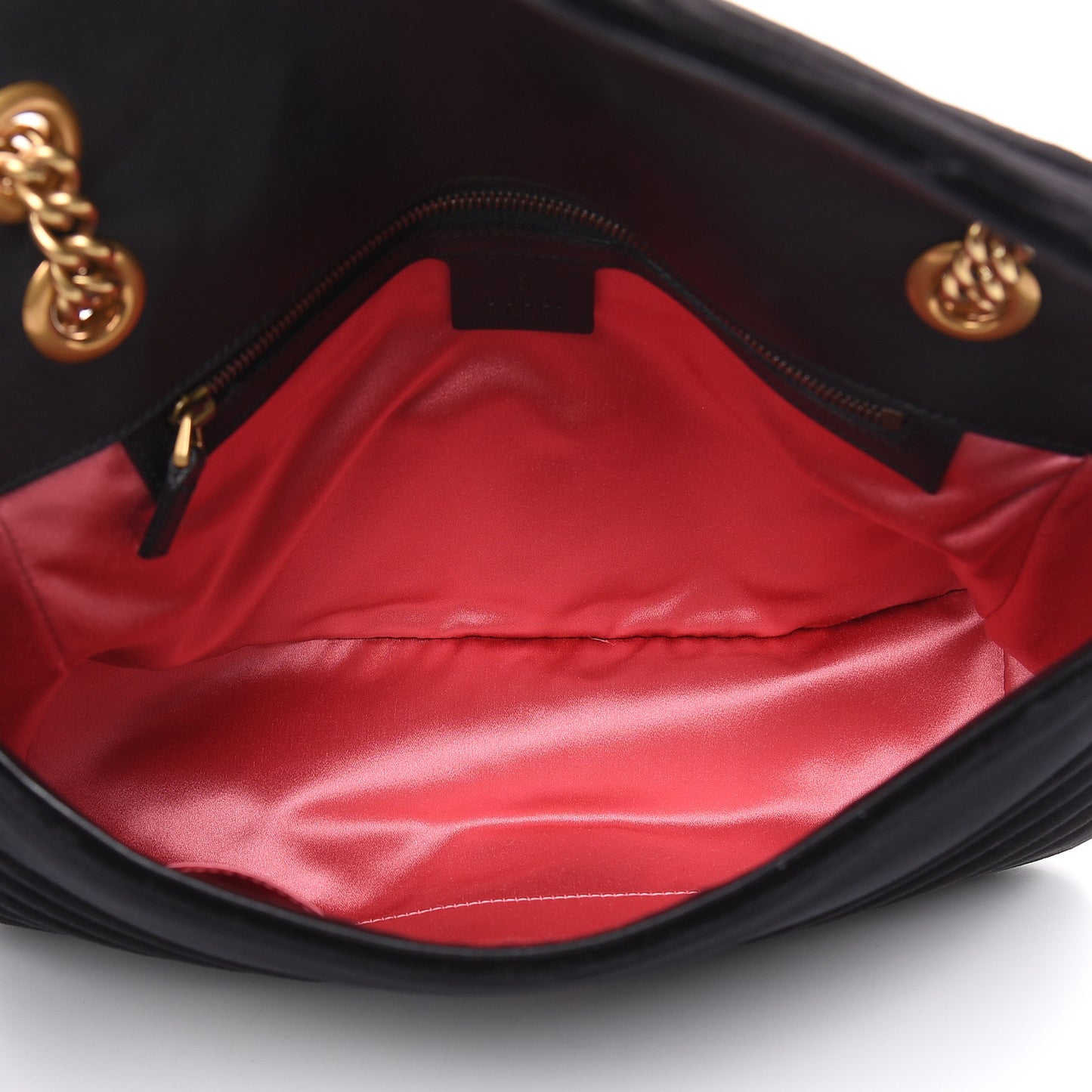 Velvet Matelasse Medium GG Marmont Shoulder Bag Black