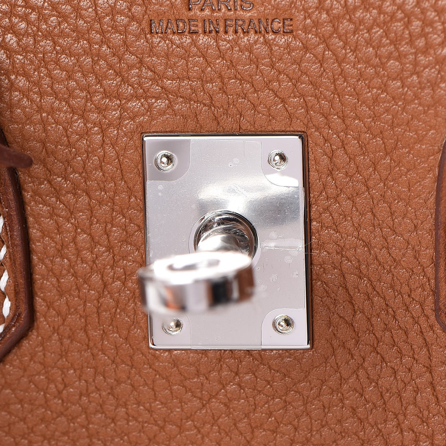 Natural Barenia Faubourg Birkin 25 Fauve
