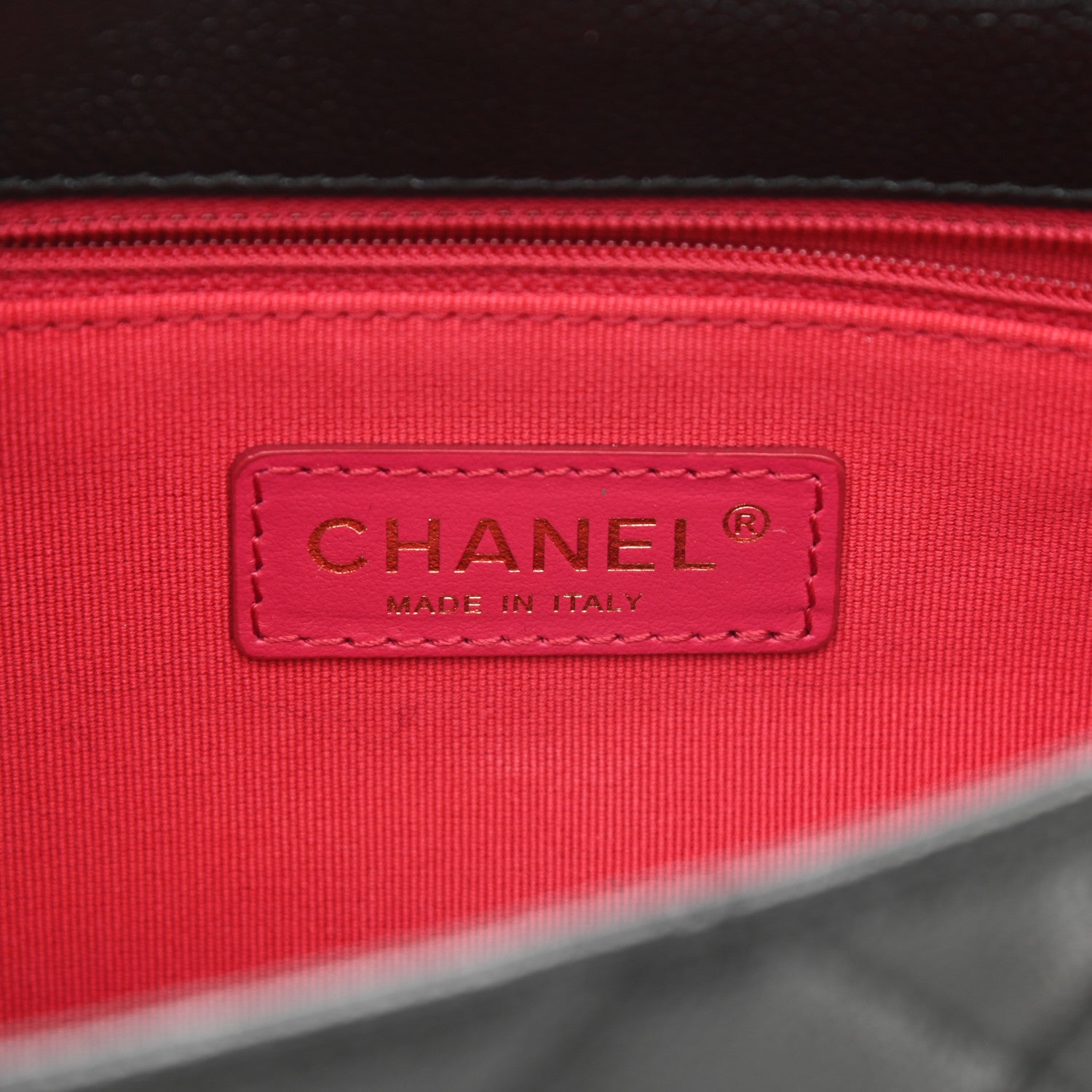 Chanel Shiny Caviar Quilted Large Chain Melody Flap Black 6 of 9