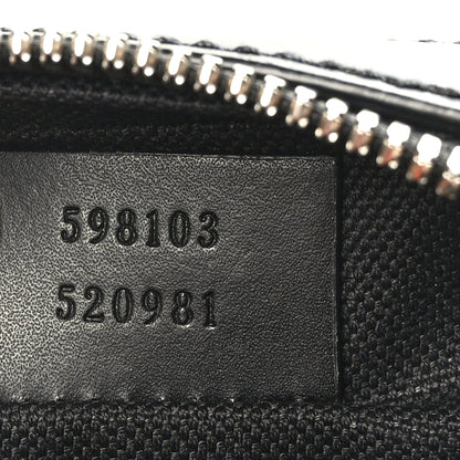 Gucci GG Supreme Monogram Appia Calfskin Web Small Camera Messenger Bag Black Grey 6 of 9