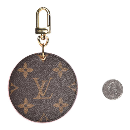 Louis Vuitton Monogram LV Mirror Bag Charm Key Holder Rose Ballerine 2 of 4