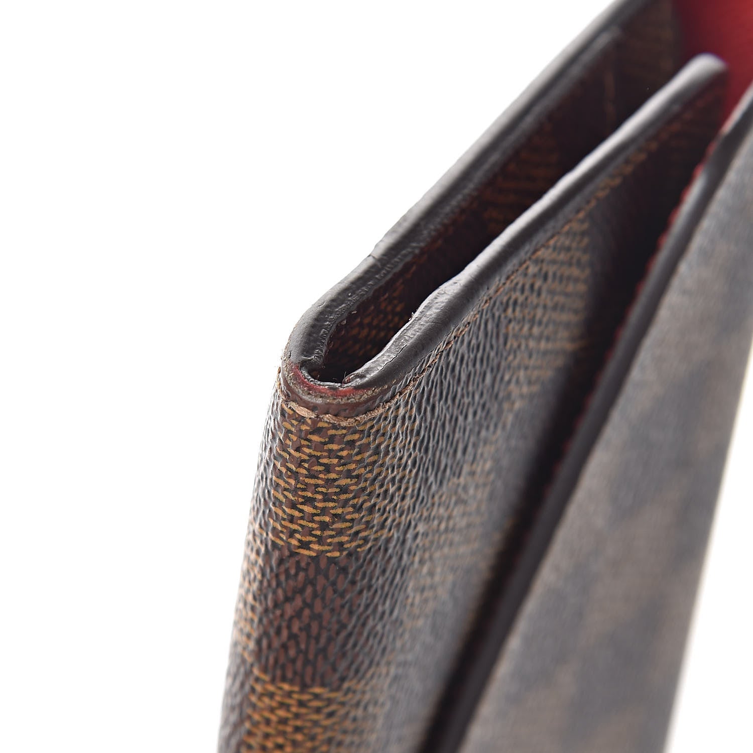 Louis Vuitton Damier Ebene Josephine Wallet Red 10 of 11