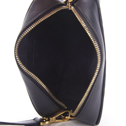 Fendi Vitello Century FF 1974 Embossed Mini Camera Case Black 5 of 10