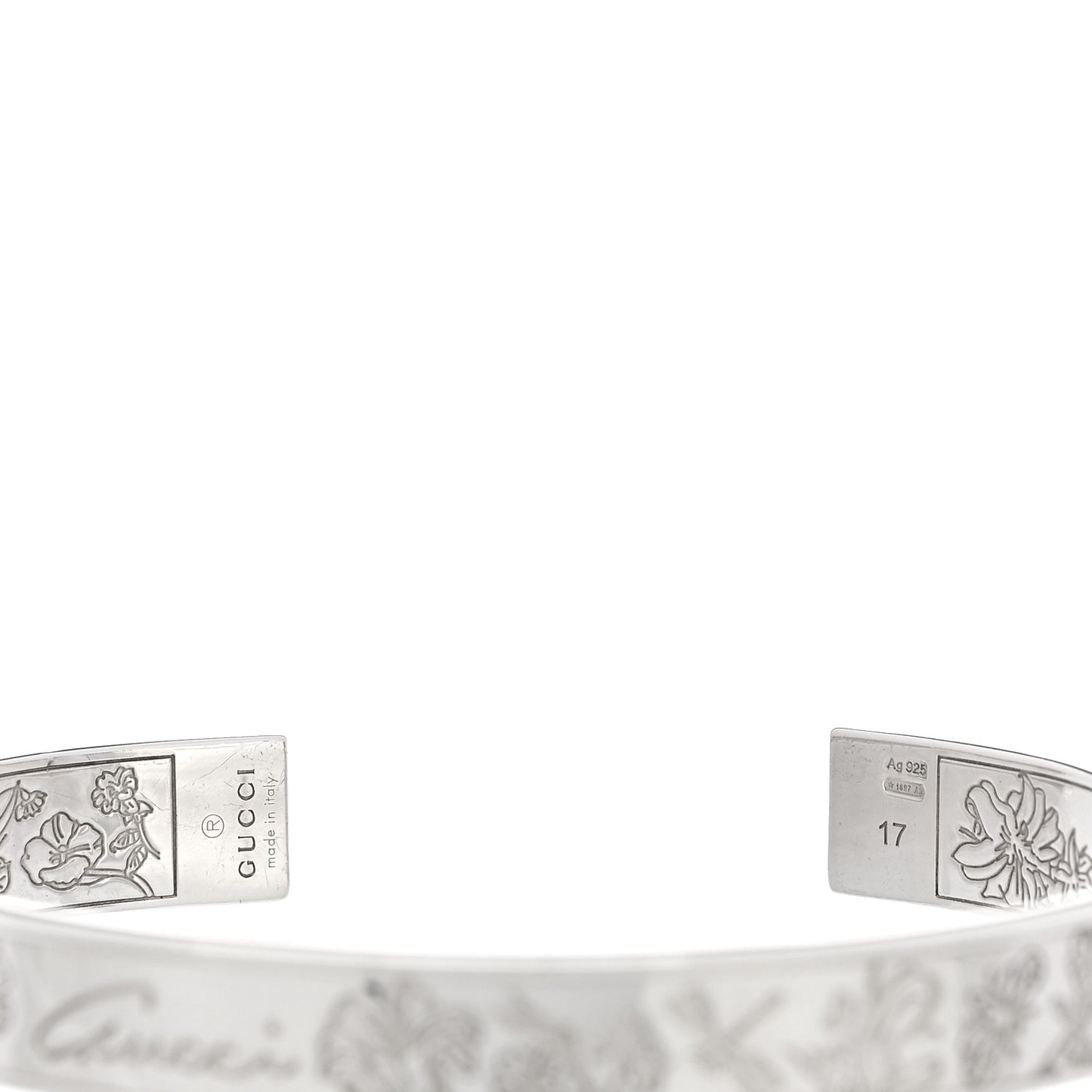 Sterling Silver Flora Cuff Bracelet