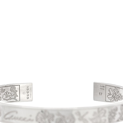Gucci Sterling Silver Flora Cuff Bracelet 3 of 3