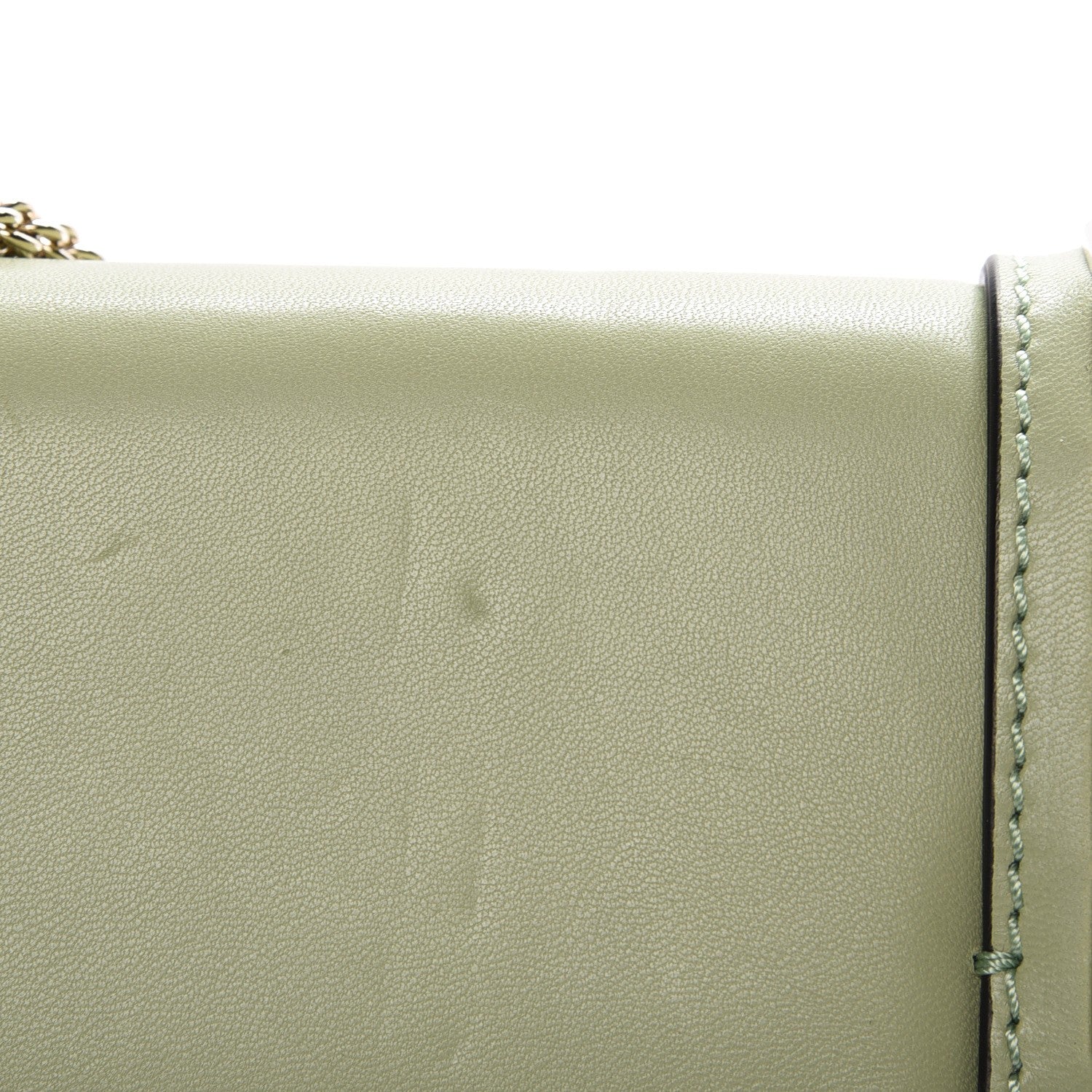 Valentino Garavani Vitello Large Glam Lock Rockstud Flap Light Green 5 of 10