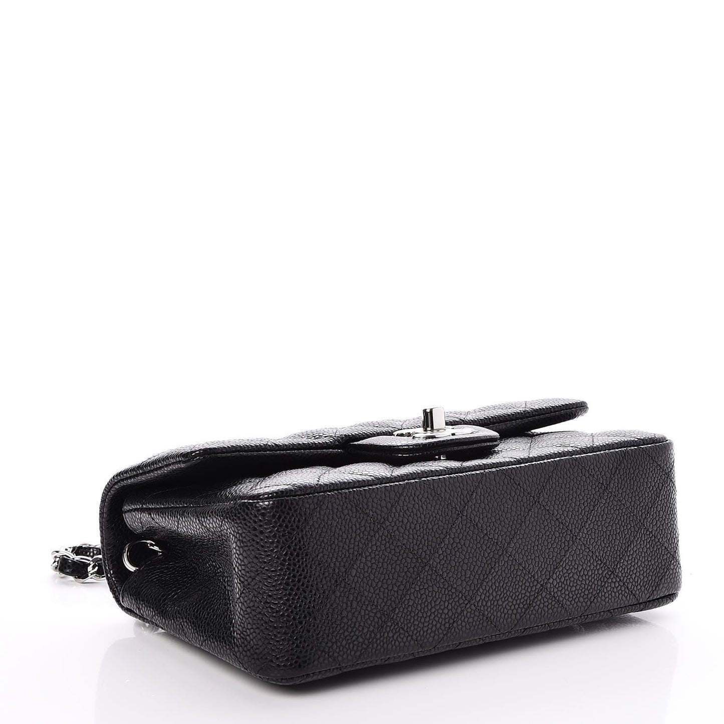 Caviar Quilted Mini Rectangular Flap Black