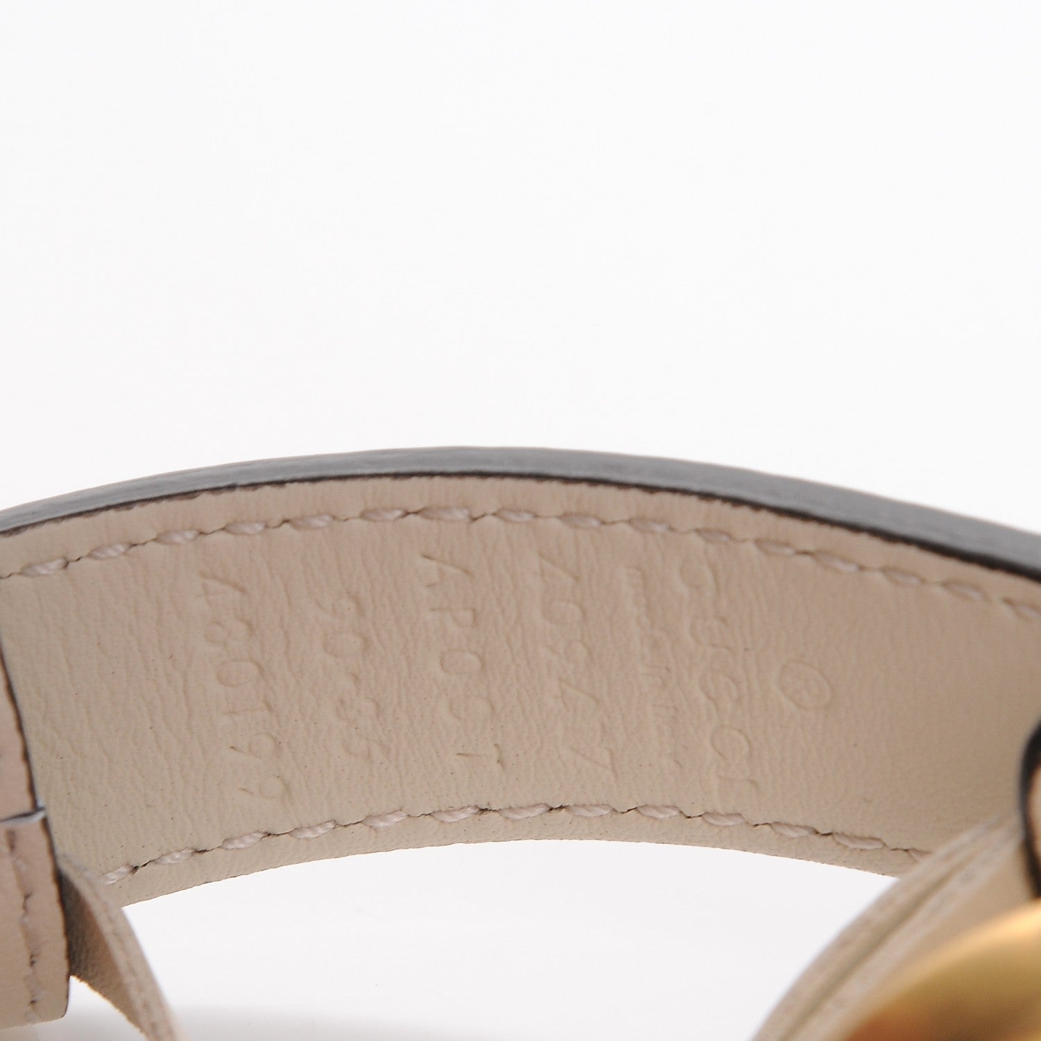 Gucci Calfskin Double G 20mm Belt 90 36 Mystic White 4 of 8