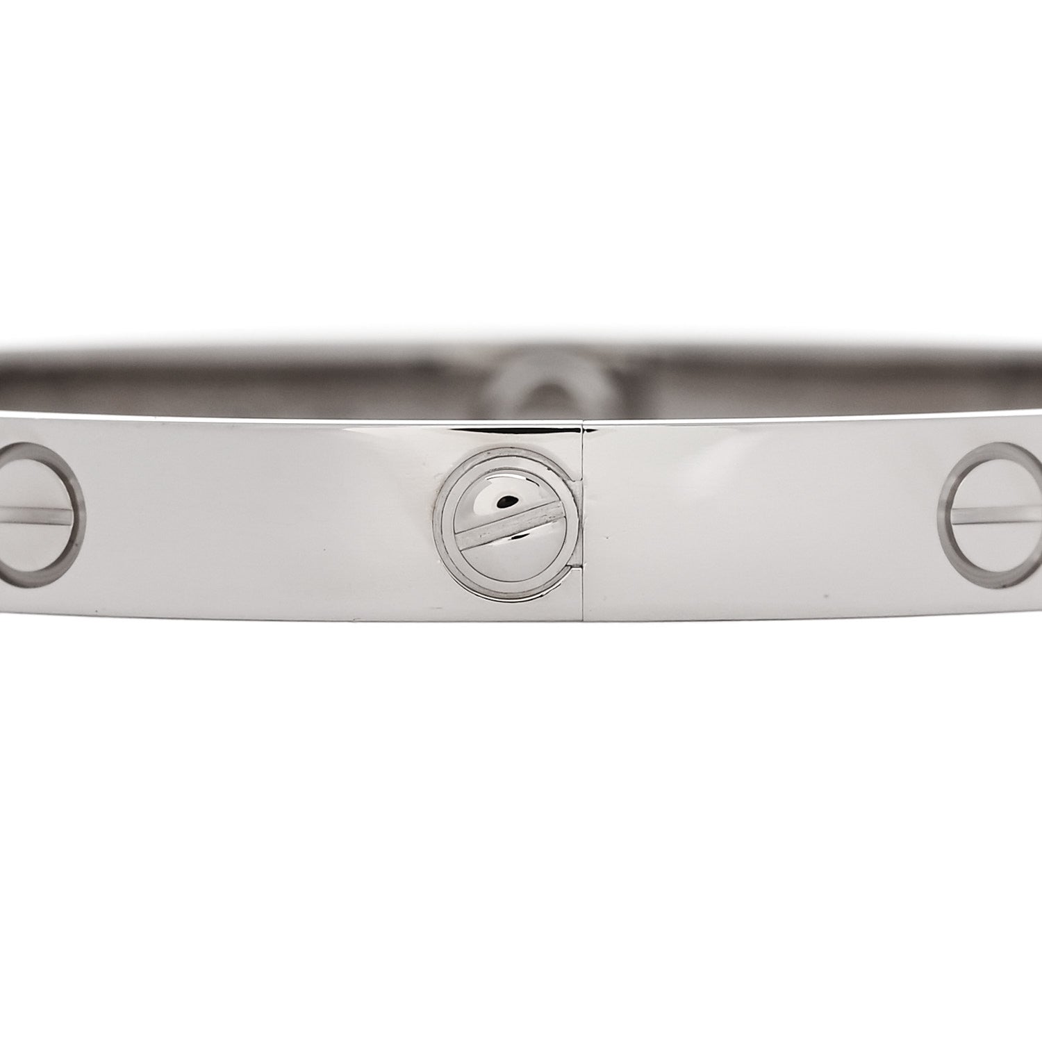 Cartier 18K White Gold LOVE Bracelet 18 4 of 9