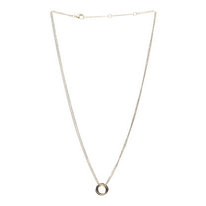 Cartier 18K Pink Yellow White Gold Trinity Double Chain Pendant Necklace 2 of 5