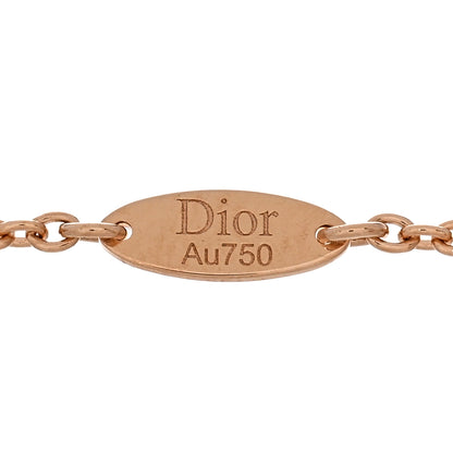 Christian Dior 18K Rose Gold Diamond Black Onyx Rose Des Vents Bracelet 3 of 4