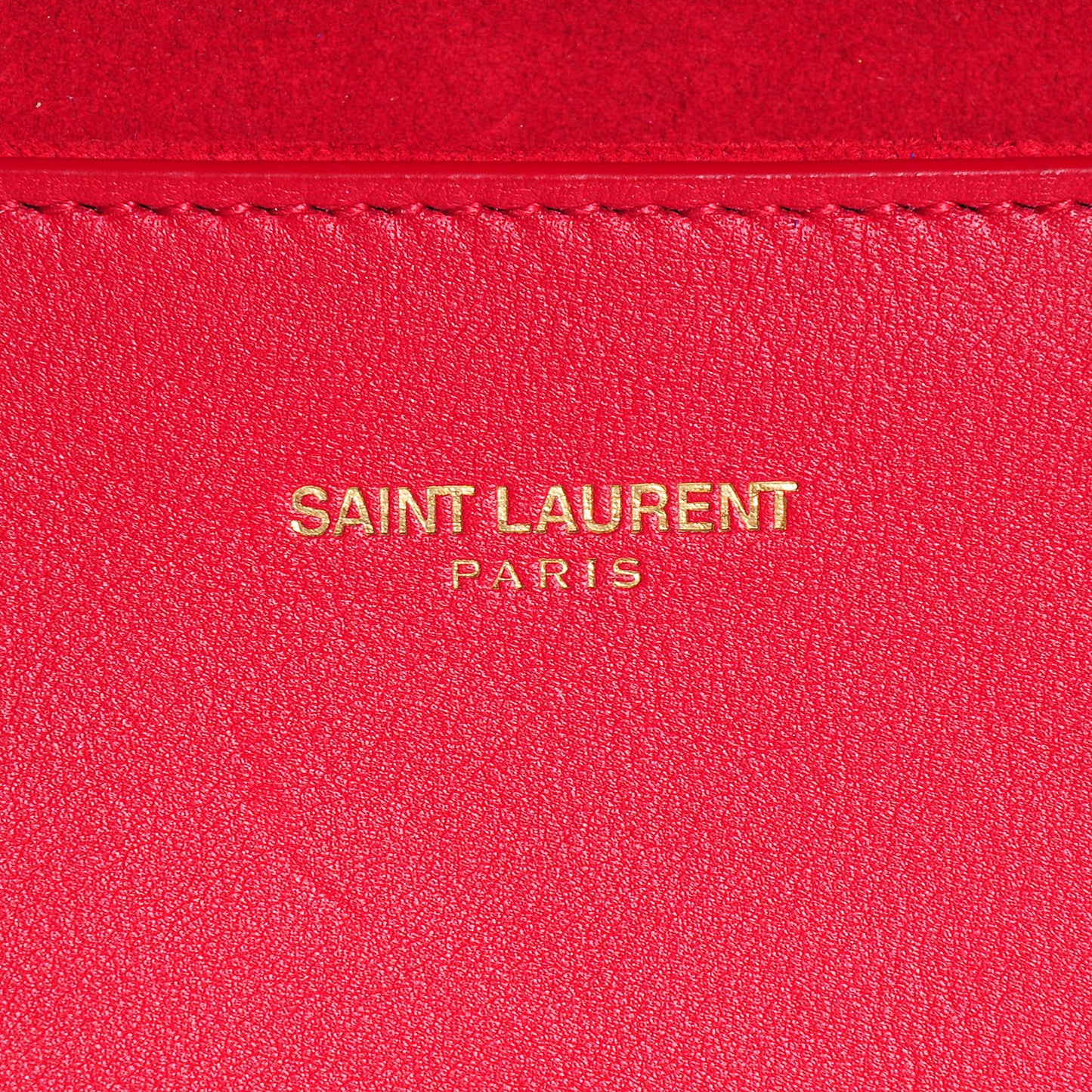 Calfskin Classic Y Clutch Red