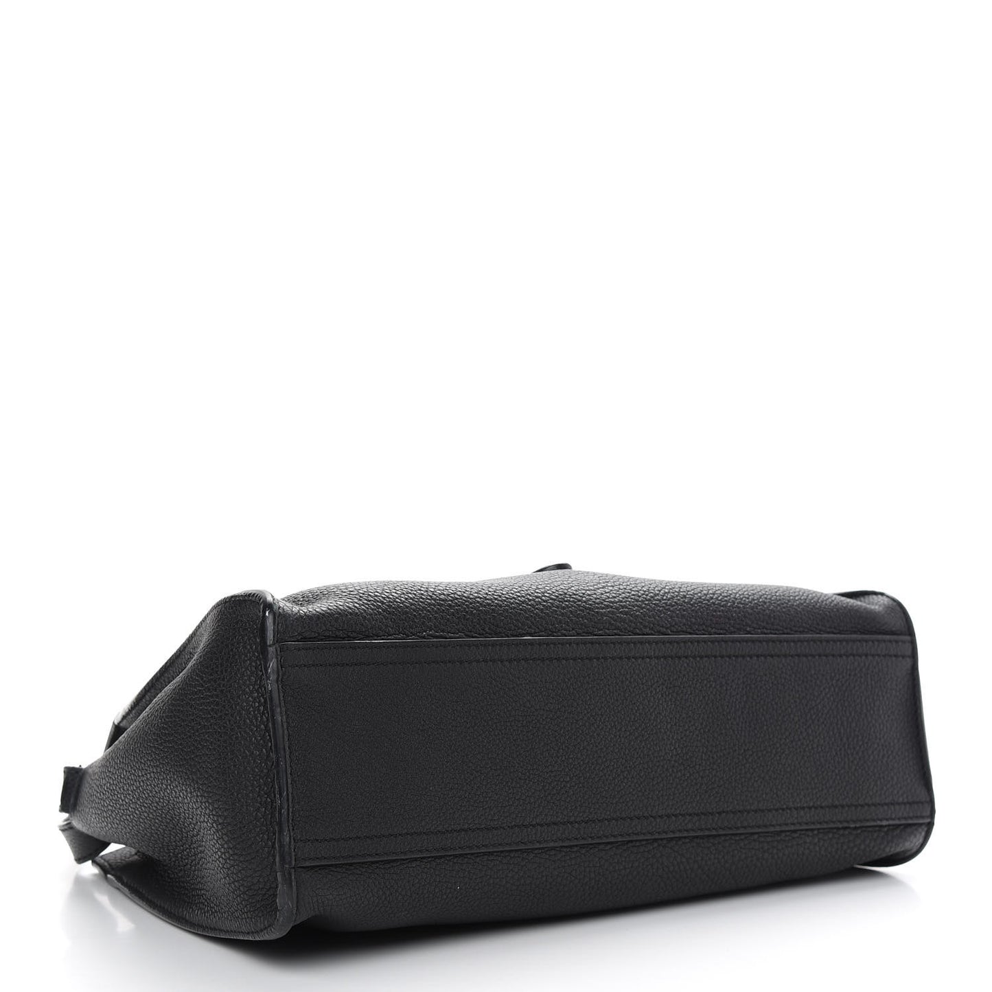 Soft Calfskin Small Jackie Top Handle Bag Black