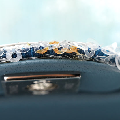 Chanel Sequin Tri-color Waterfall Backpack Light Blue 12 of 12