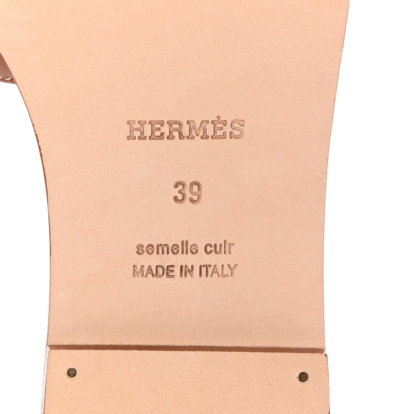 Box Calfskin Oran Sandals 39 Gold