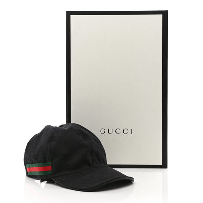 Gucci Monogram Web Baseball Hat XL Black 11 of 11