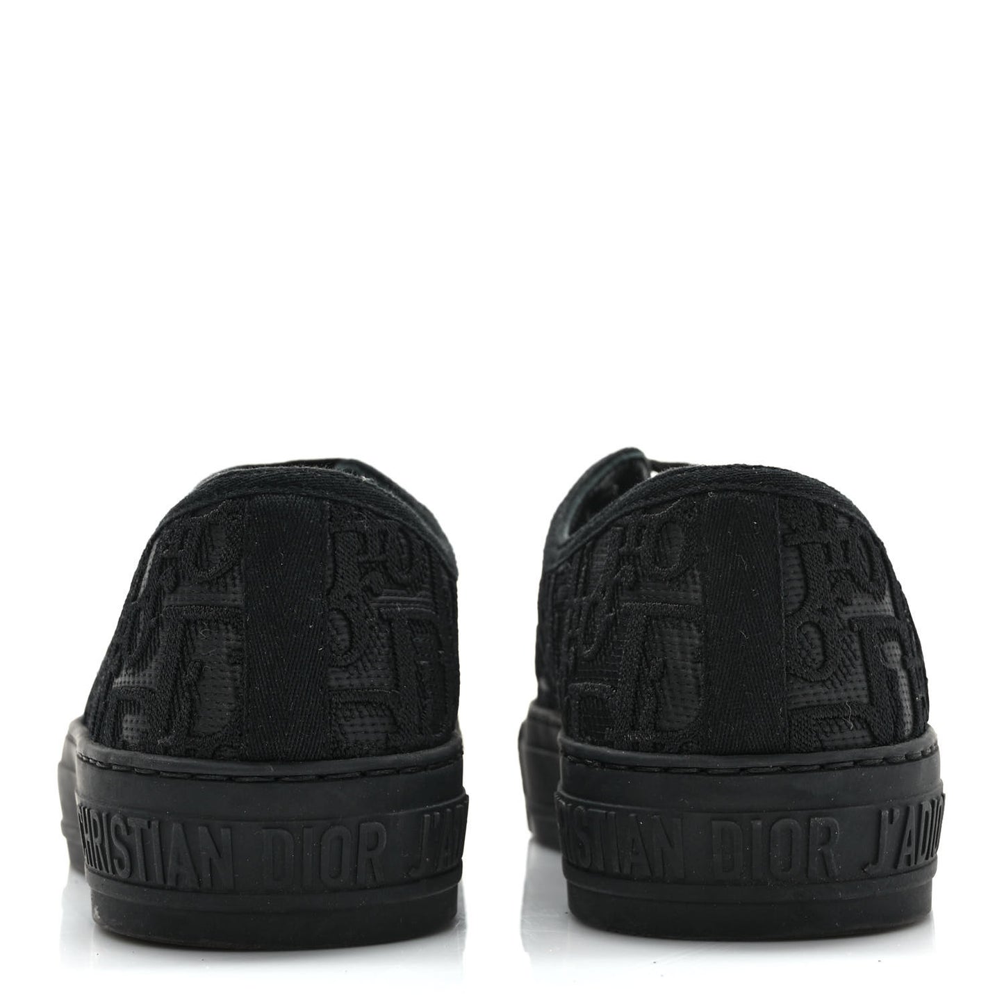 Canvas Walk'N'Dior Low Top Sneakers 36.5 Black