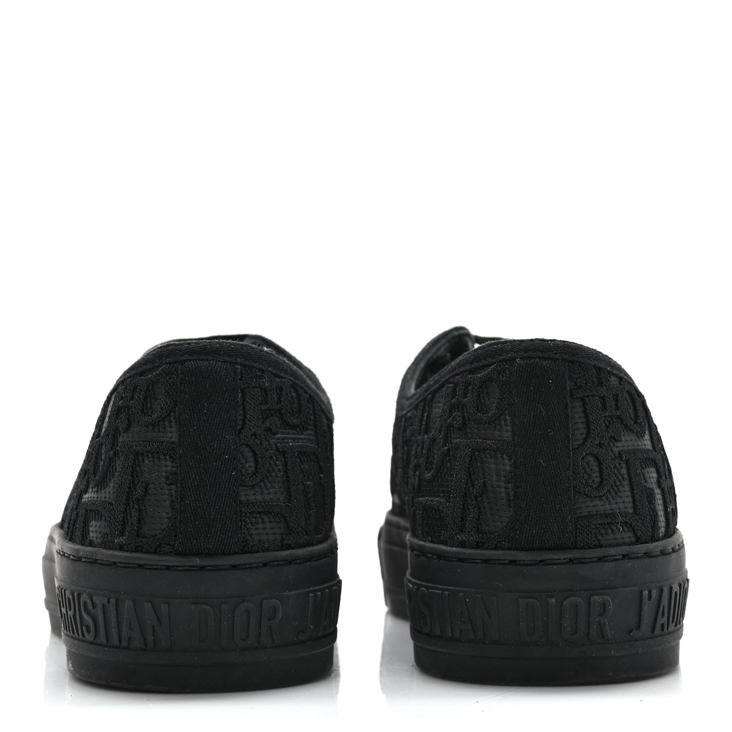 Christian Dior Canvas Walk'N'Dior Low Top Sneakers 36.5 Black 5 of 9