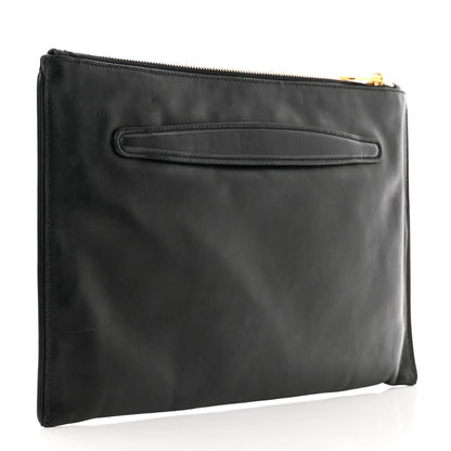 Miu Miu Soft Calf Studded Zip Pouch Black 3 of 8