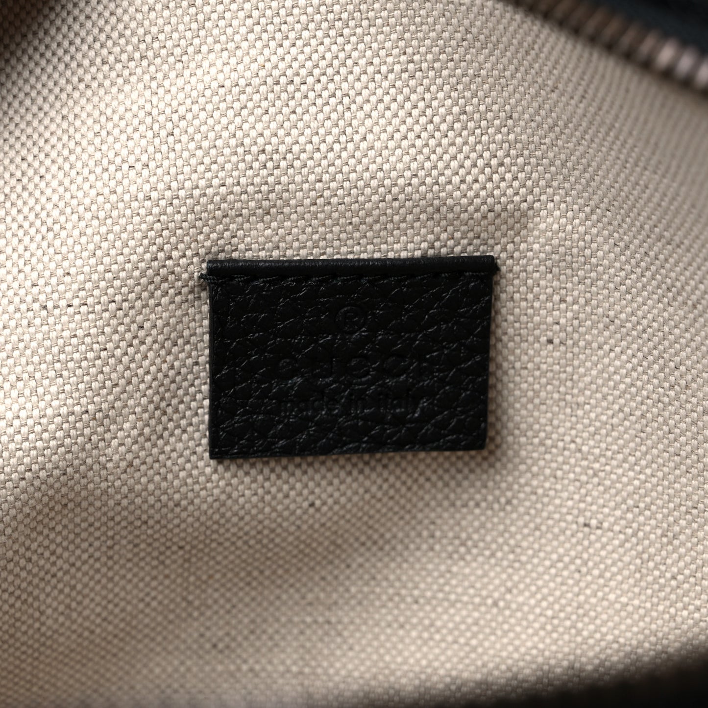Grained Calfskin Logo Belt Bag Black
