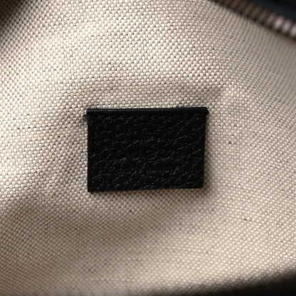 Gucci Grained Calfskin Logo Belt Bag Black 6 of 9