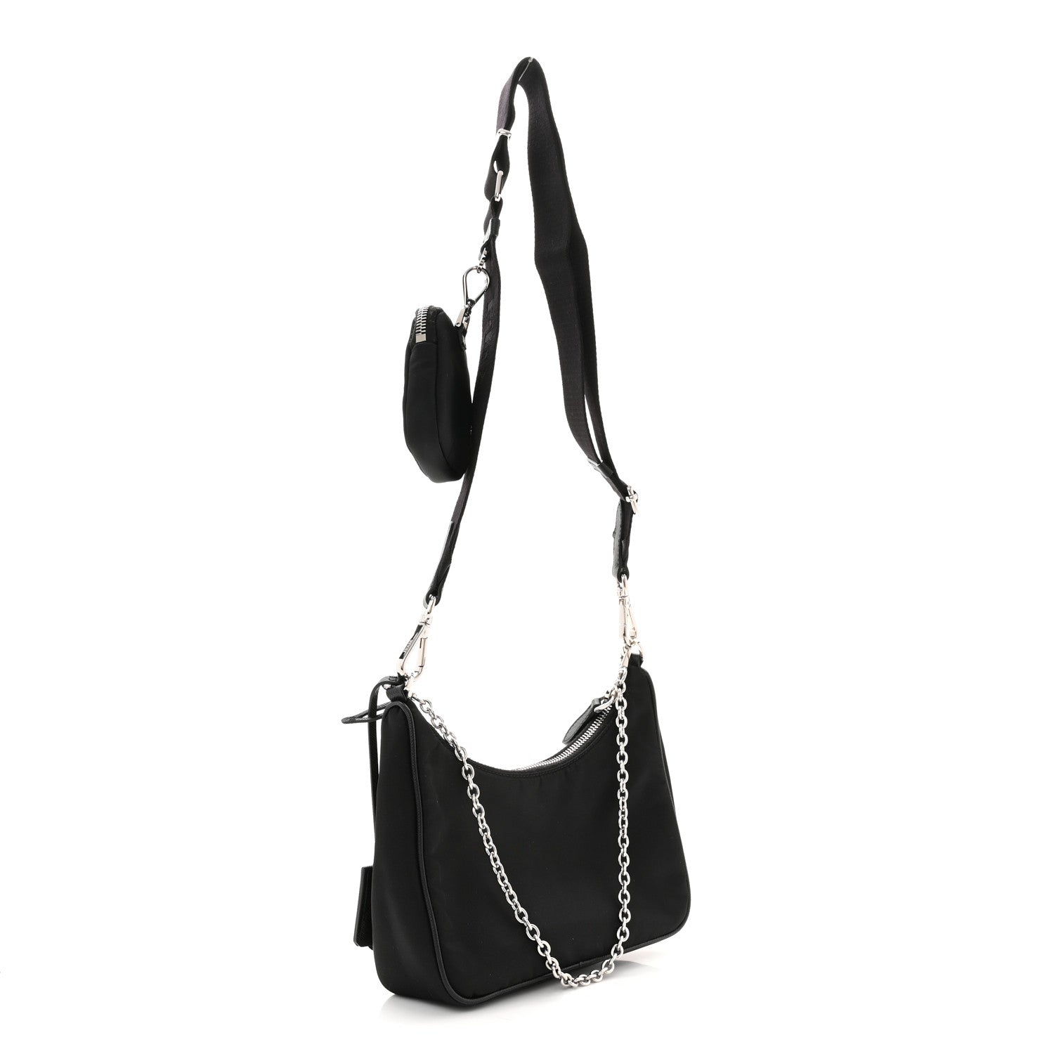 Prada Nylon Re-Edition 2005 Shoulder Bag Black 3 of 10
