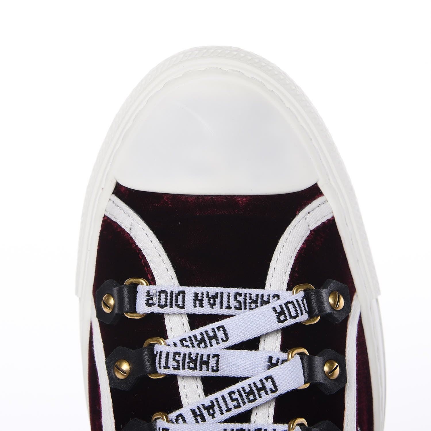 Christian Dior Velvet Walk'N'Dior Low Top Sneakers 40 Deep Amaranth 12 of 13