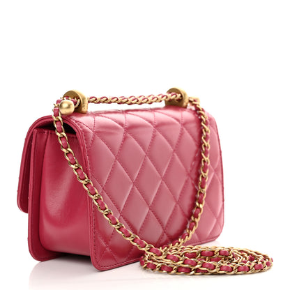 Chanel Calfskin Quilted Mini Perfect Fit Flap Dark Pink 3 of 11