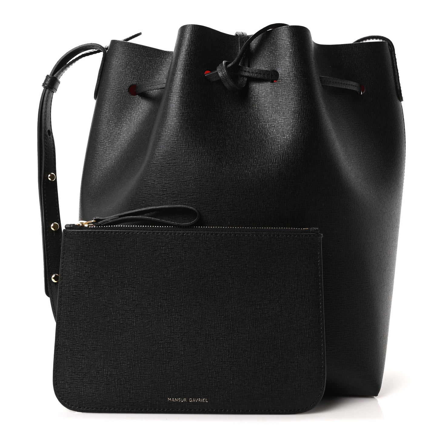Saffiano Bucket Bag Black Flamma