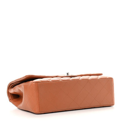 Chanel Caviar Quilted Maxi Double Flap Light Brown 3 of 11