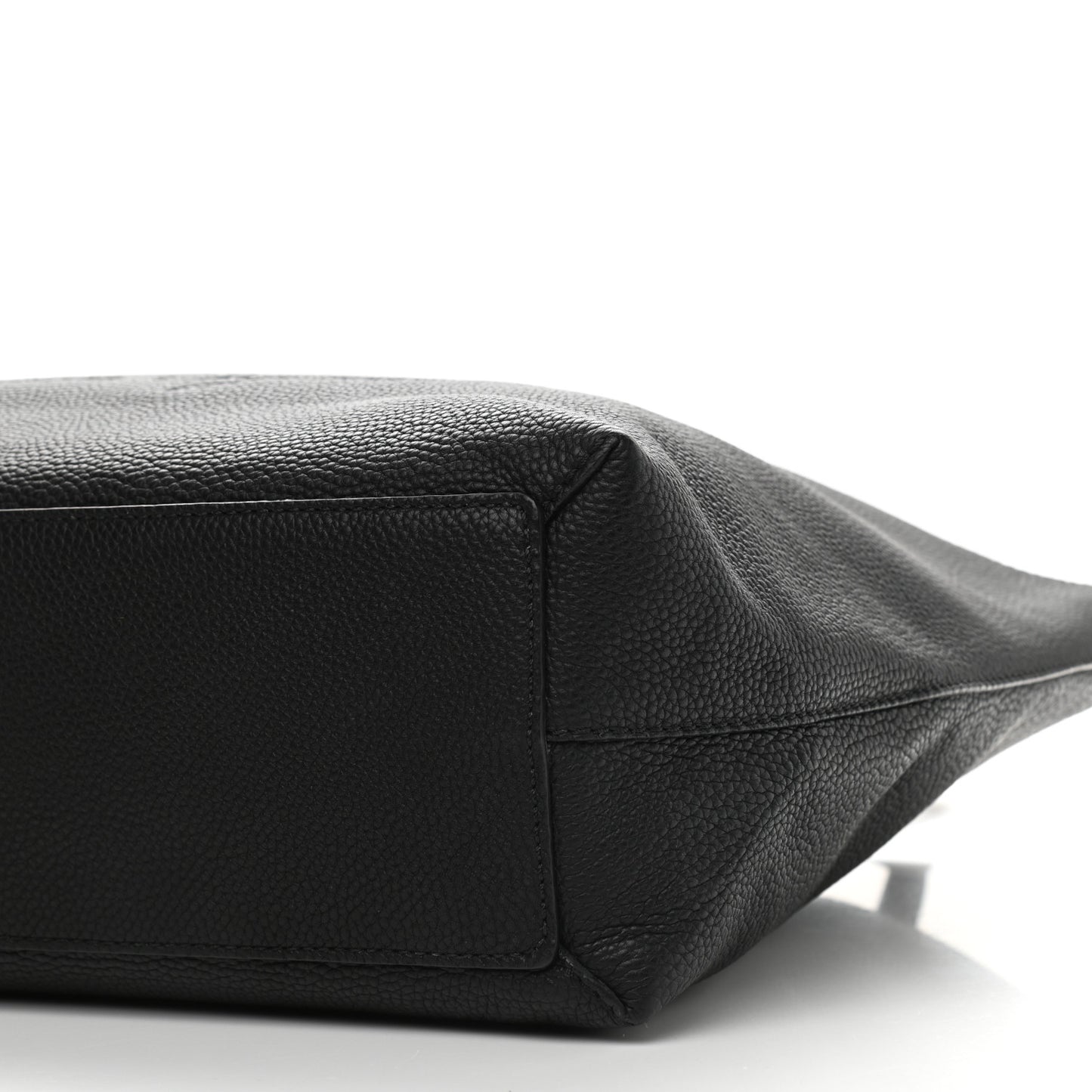 Grainy Calfskin Remington Tote Black