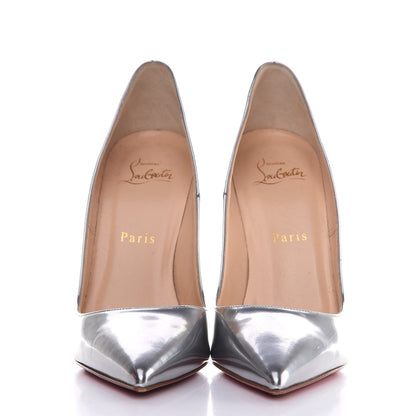 Christian Louboutin Metallic Calfskin So Kate 120 Pumps 37 Silver 2 of 9