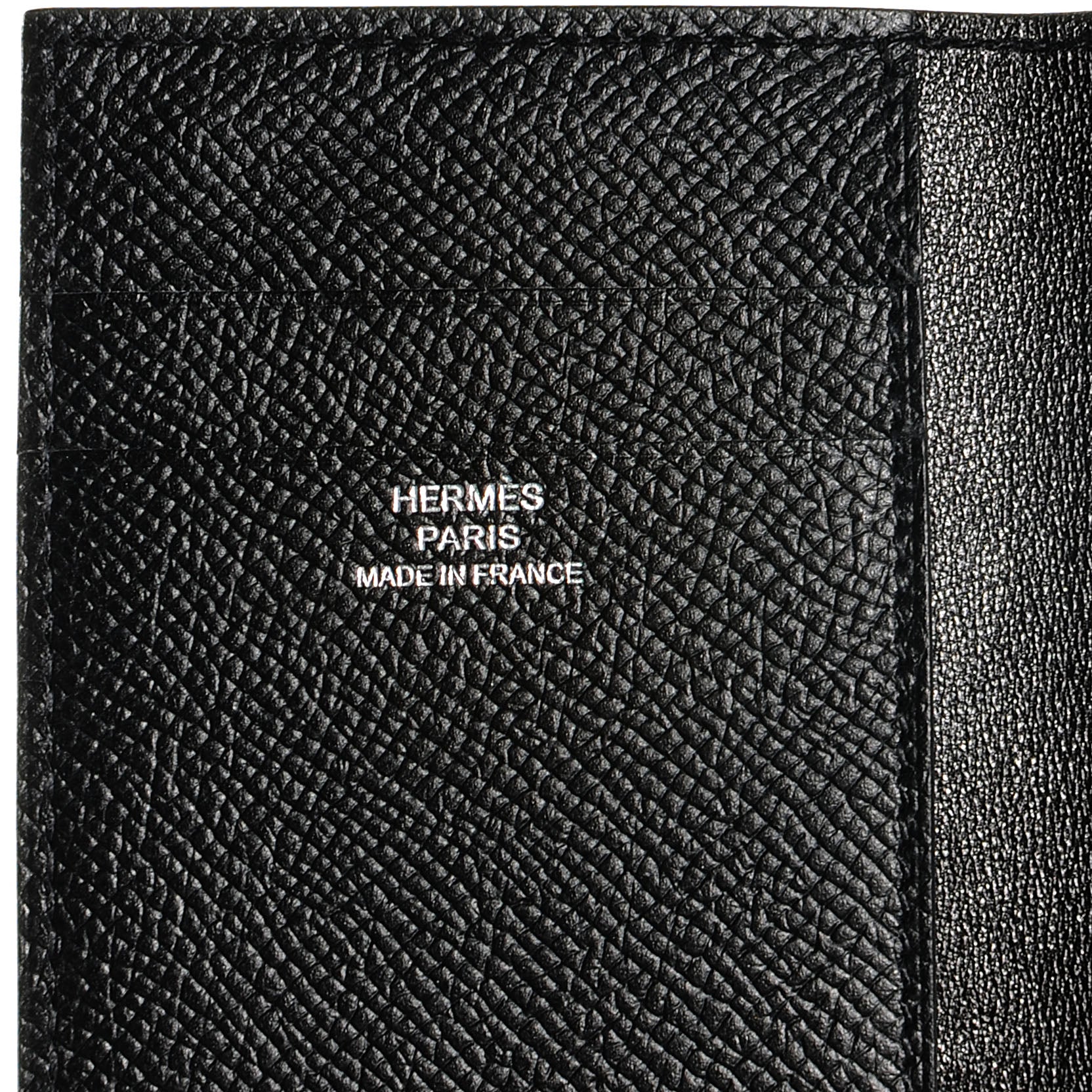 Hermes Epsom MC2 Euclide Card Holder Case Wallet Black 6 of 7