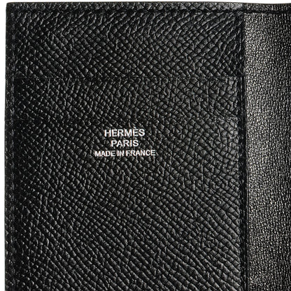 Hermes Epsom MC2 Euclide Card Holder Case Wallet Black 6 of 7