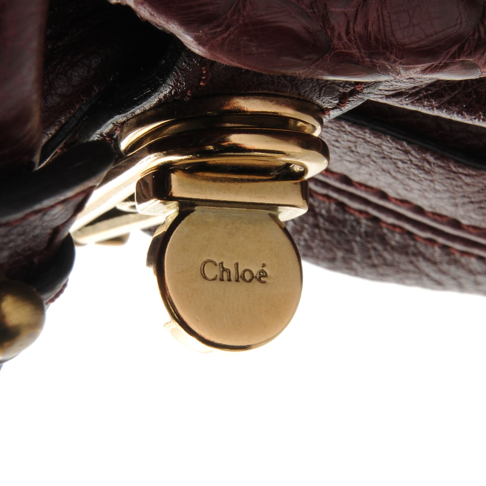Chloe Python Medium Paraty Plum Purple 9 of 9