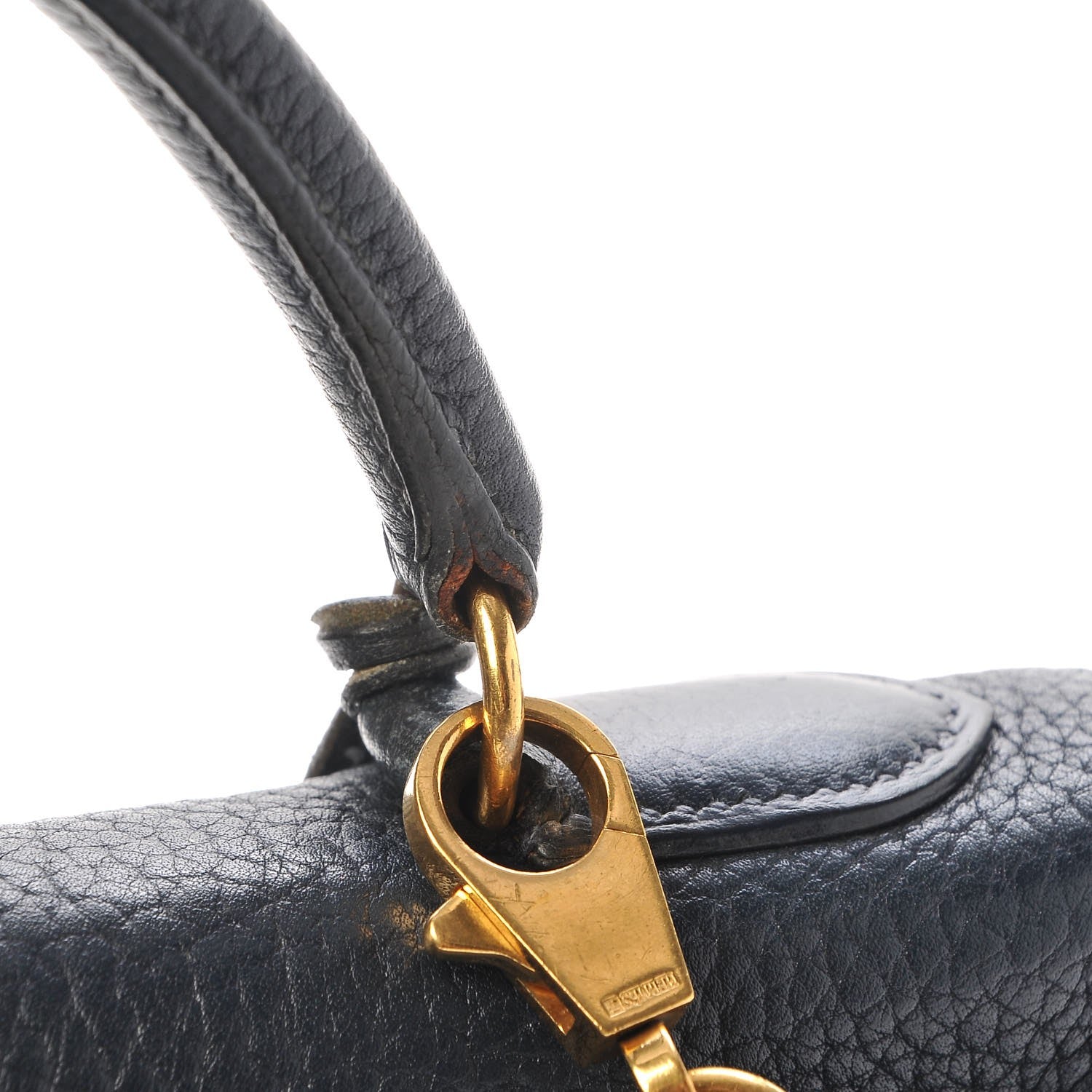 Hermes Fjord Kelly Retourne 32 Bleu Marine 13 of 17