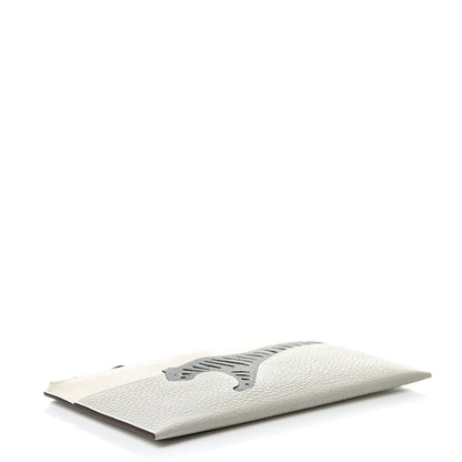 Hermes Togo Epsom Rooroo Pouch Craie Vert Amande Gris Pearl 4 of 7
