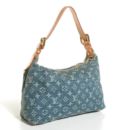 Louis Vuitton Monogram Denim Baggy PM Blue 3 of 7
