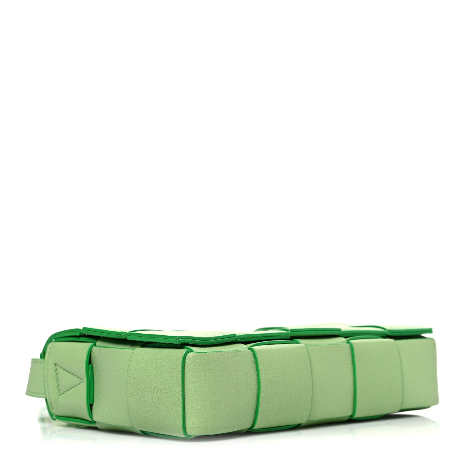 Bottega Veneta Grained Calfskin Maxi Intrecciato Cassette Crossbody Bag Pistachio 4 of 12
