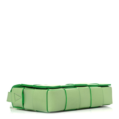Bottega Veneta Grained Calfskin Maxi Intrecciato Cassette Crossbody Bag Pistachio 4 of 12