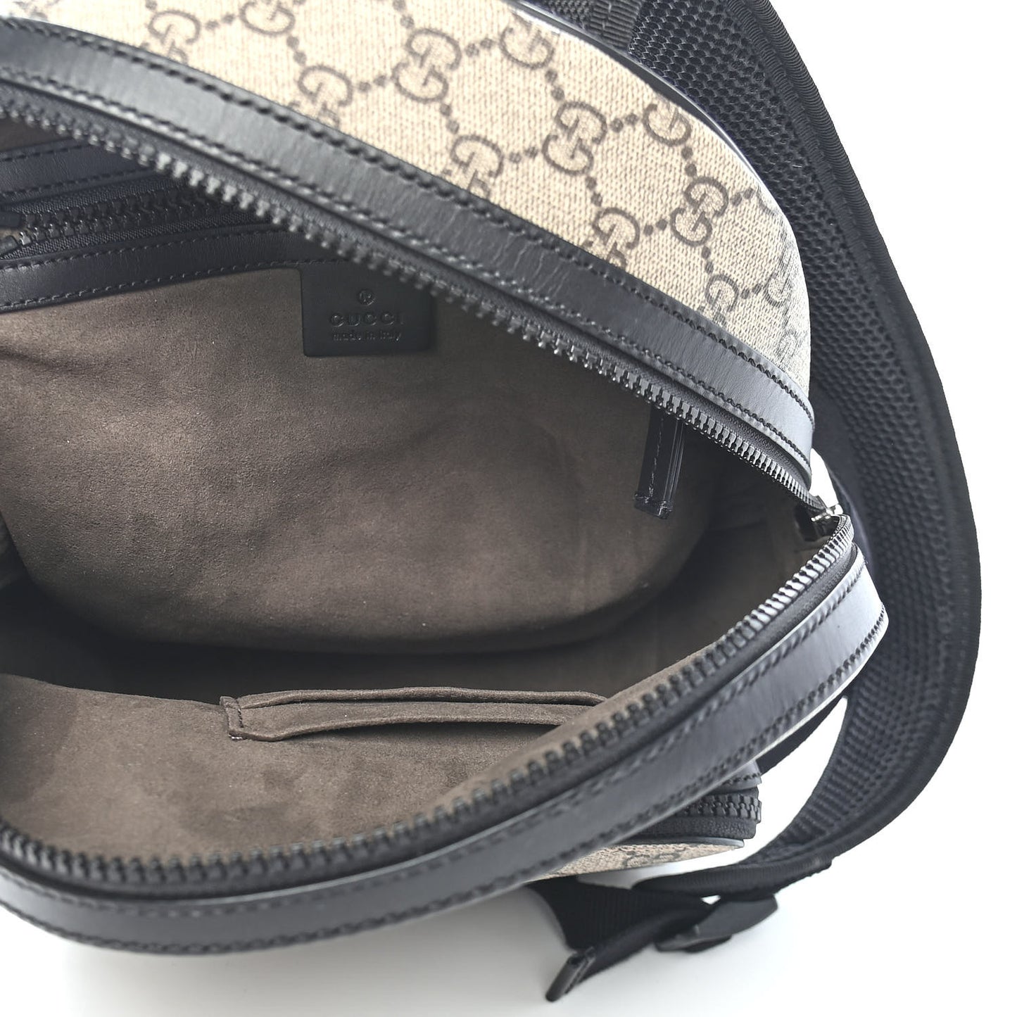GG Supreme Monogram Small Eden Day Backpack Black