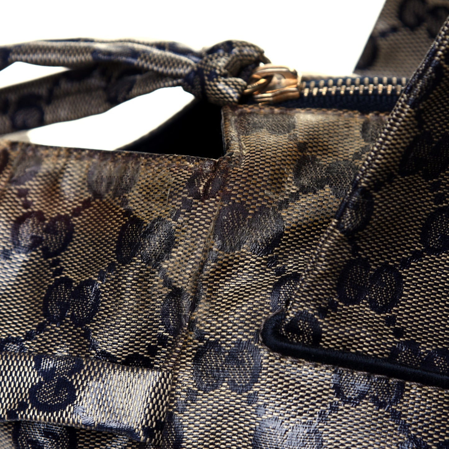 Crystal Monogram Hysteria Tote Navy Blue