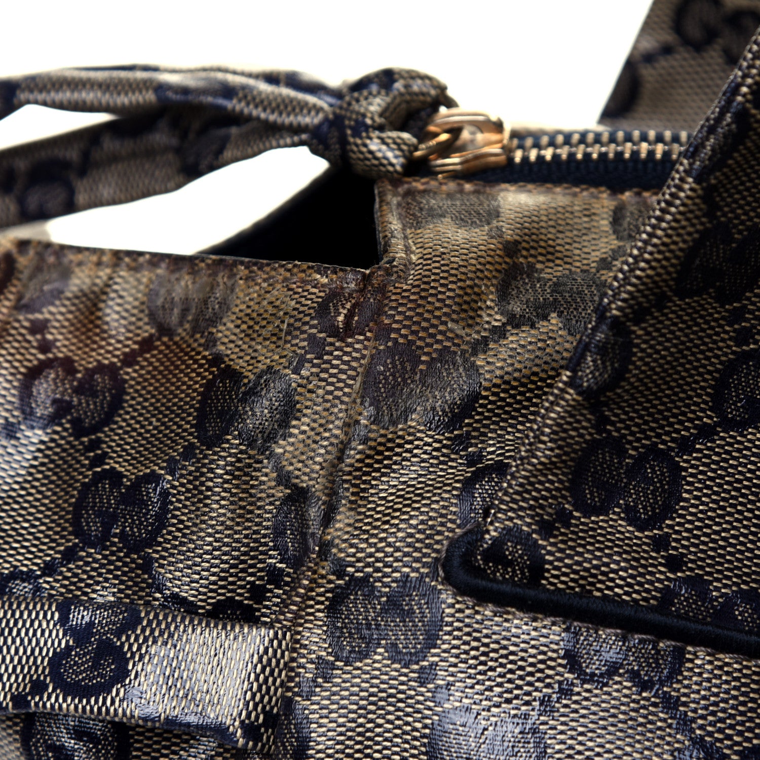 Gucci Crystal Monogram Hysteria Tote Navy Blue 10 of 10