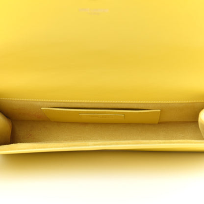 Saint Laurent Calfskin Classic Monogram Cassandre Clutch Mimosa 5 of 10