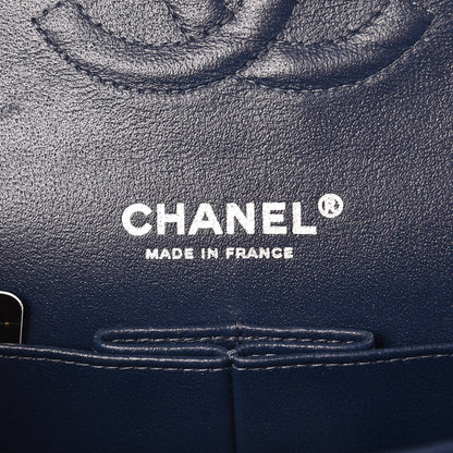 Chanel Caviar Quilted Medium Double Flap Navy 13 of 14