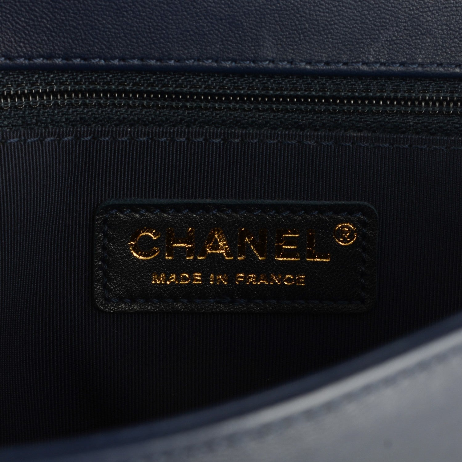 Chanel Lambskin Quilted Large Boy Flap Navy 6 of 7