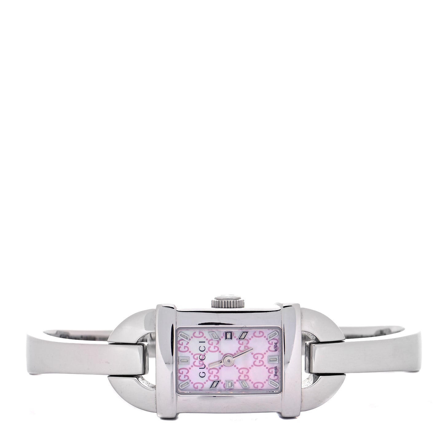 Stainless Steel Pink Mother of Pearl 16mm 6800L Quartz Watch
