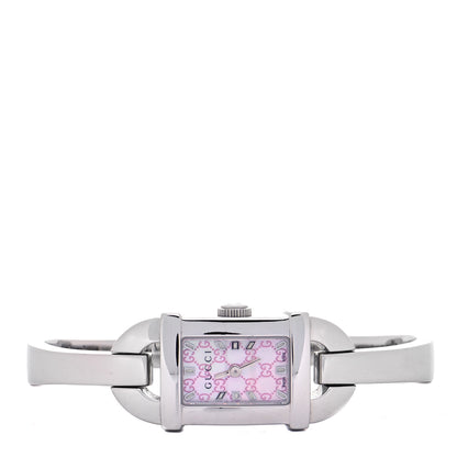 Gucci Stainless Steel Pink Mother of Pearl 16mm 6800L Quartz Watch 2 of 5
