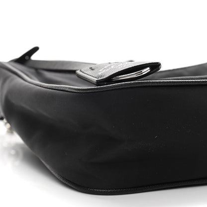 Prada Nylon Re-Edition 2005 Shoulder Bag Black 8 of 9